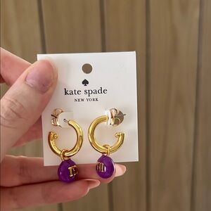 Kate Spade M&M hoop earrings